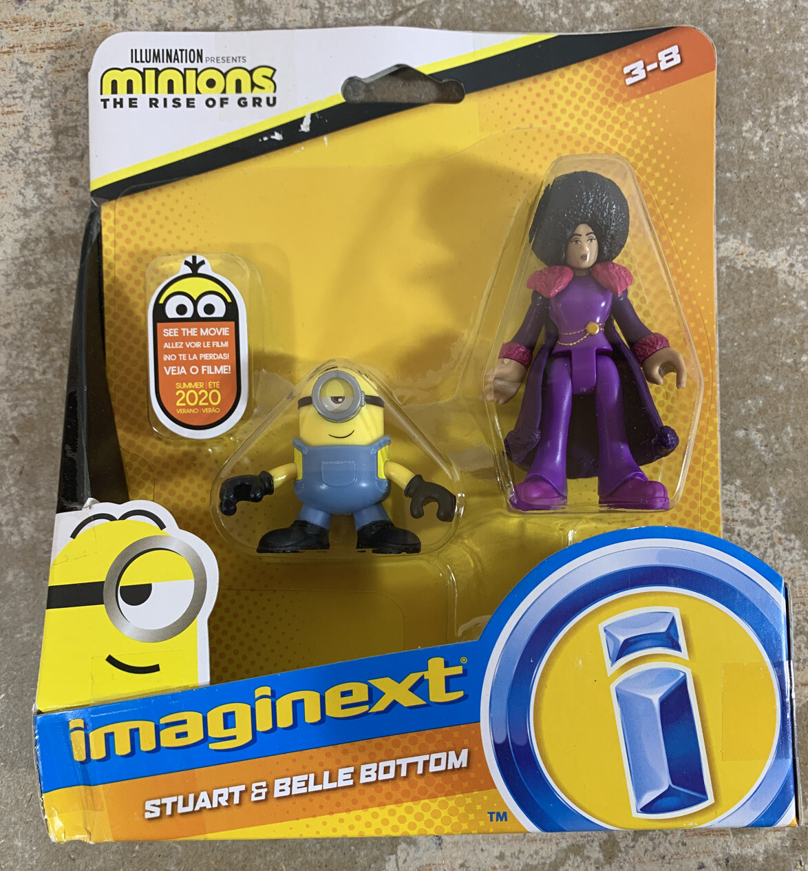 Imaginext Minions: The Rise Of Gru Stuart & Belle Bottom 2-figure Set