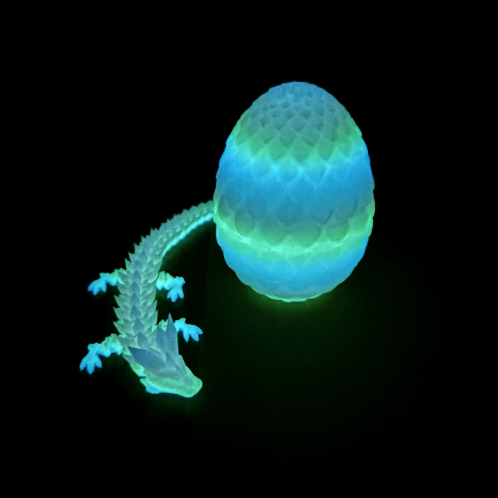3D Printed Crystal Egg Model,Articulated Animals figure,Fidget Toys Home Decor