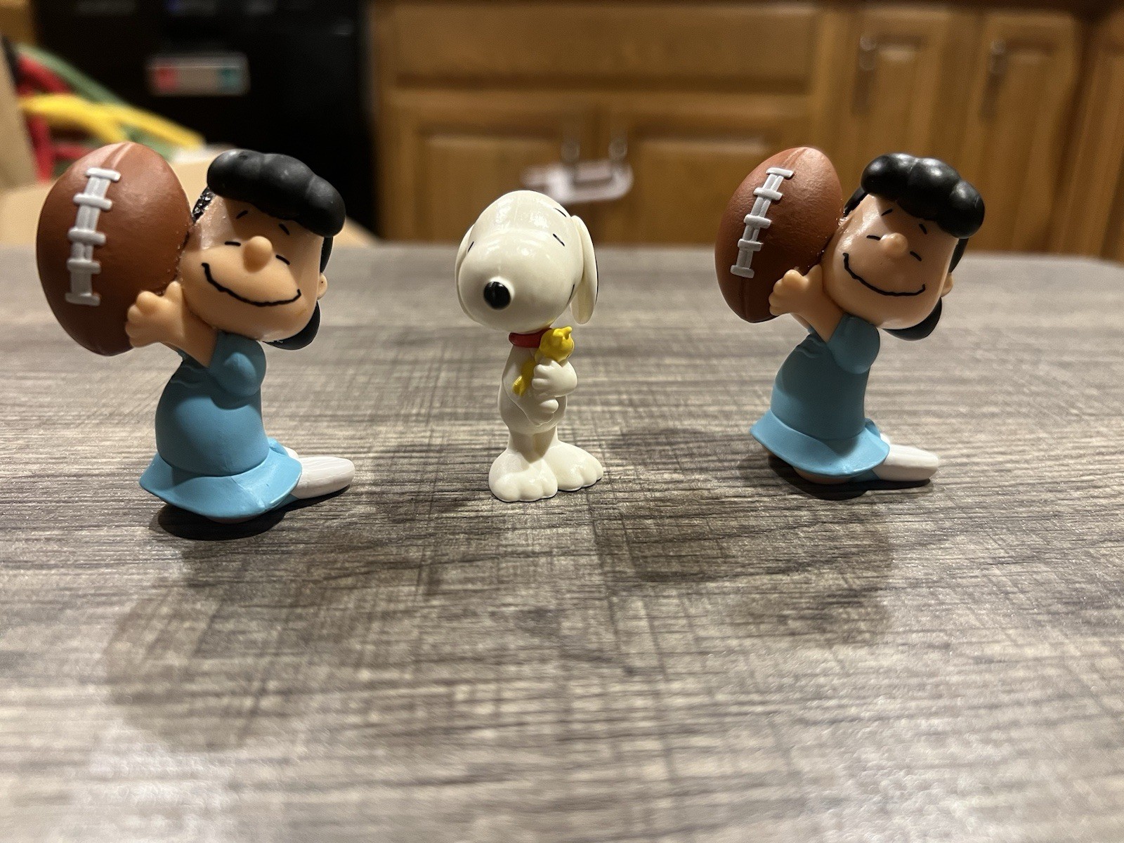 Lot of 3 Peanuts Gang Figures Toys Cake Toppers – Lucy (2) and Snoopy