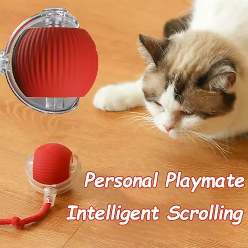 Automatic Rolling Ball Smart Cat Dog Toy Electric Pet Self-moving Kitten 1Pcs