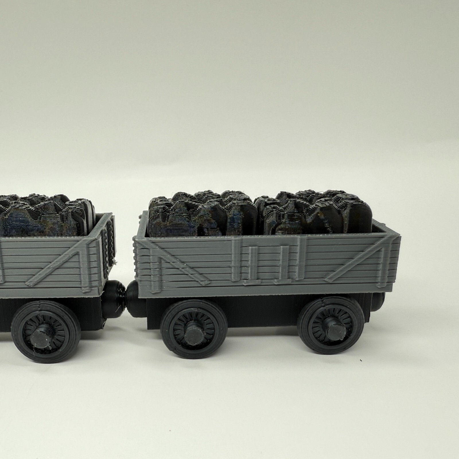 Wooden Railway Compatible Cargo & Box Car Train Custom Made Thomas & Friends GR