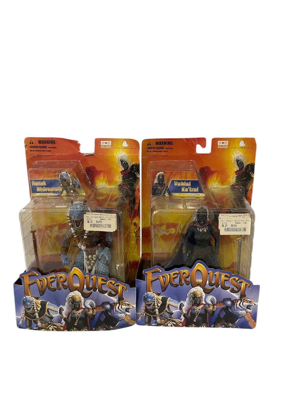 EverQuest Danak Dhorentath and Vahlai Ka&rsquo;lzal Actions Figures Sets New Sealed