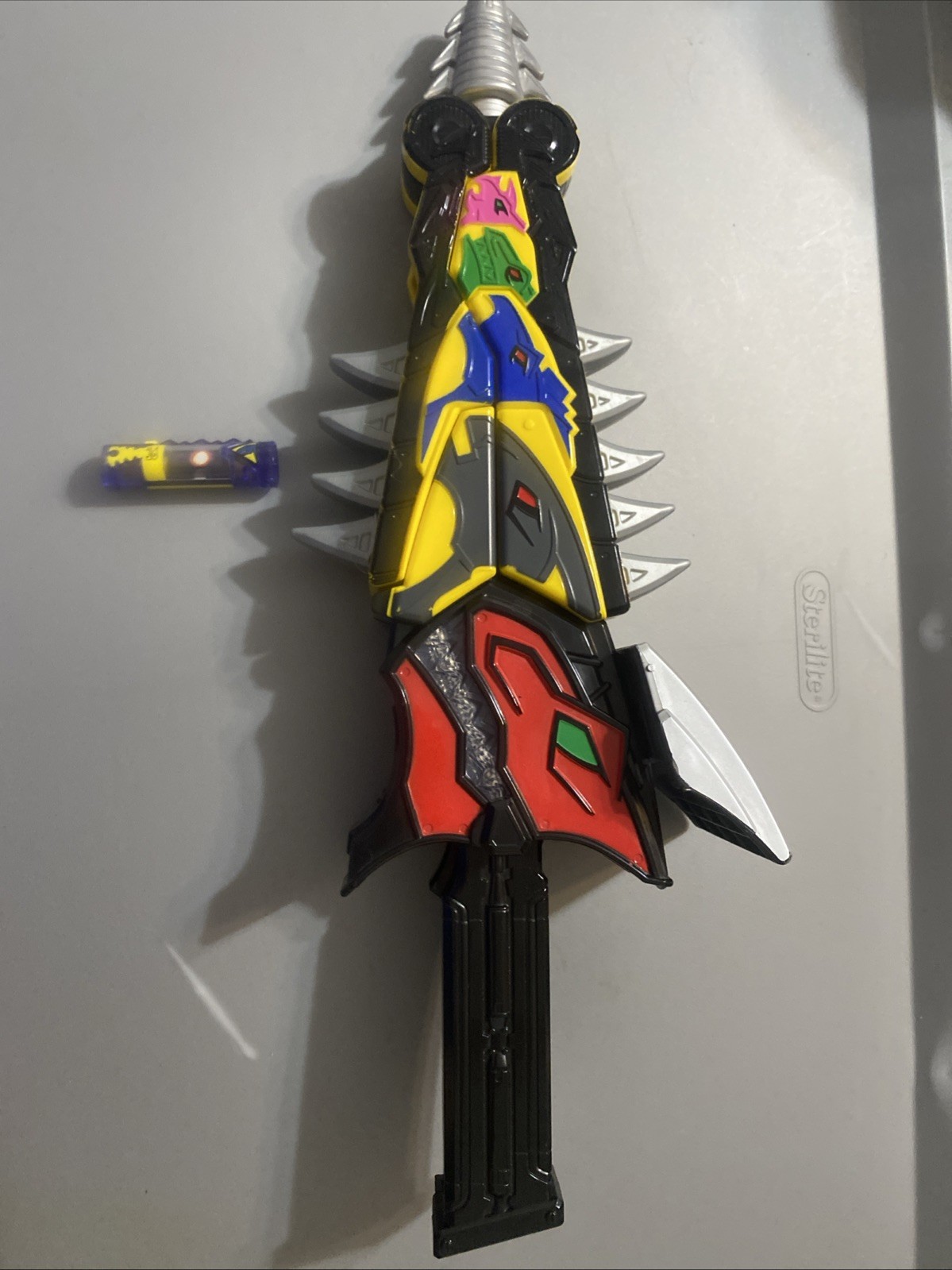 Power Rangers Dino Super Charge SPIKE SWORD Bandai w/ PURPLE DINO CHARGER 16