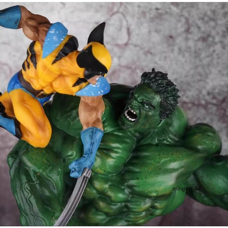 US STOCK Hulk VS. Wolverine 13 » Figure Statue Model Toy Collection Gift PVC New