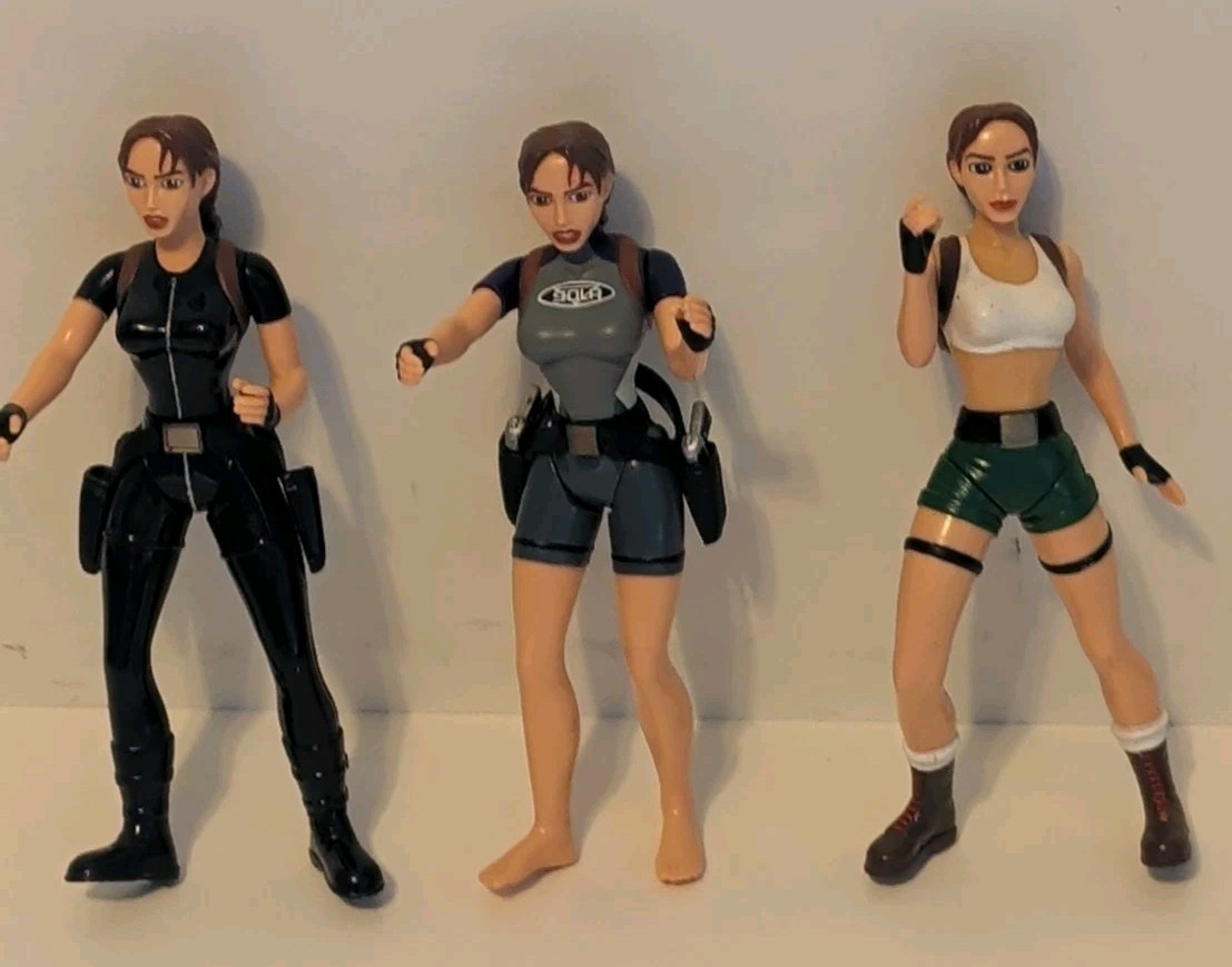 Tomb Raider 1999-2000 action figures W/Accessories PlayStation vintage NICE