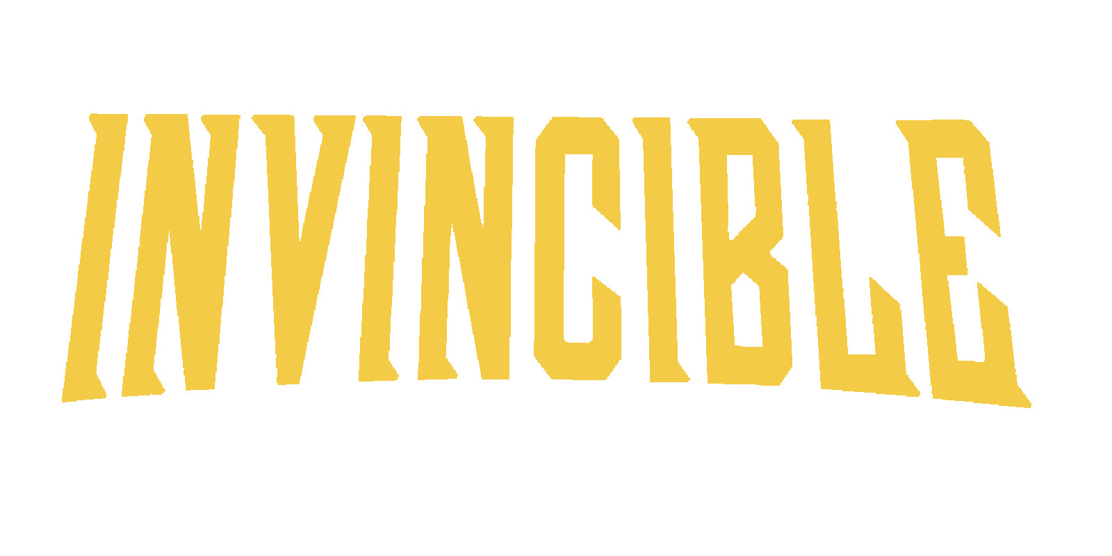 Invincible Comic Title Vinyl Decal