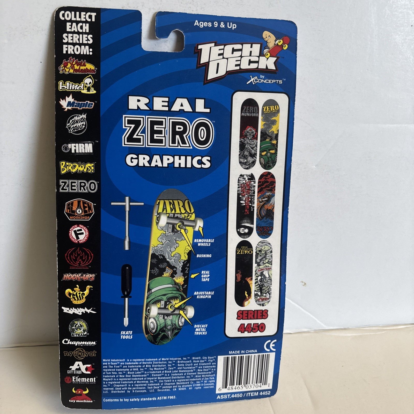 1999 Tech Deck Zero Jamie Thomas G4
