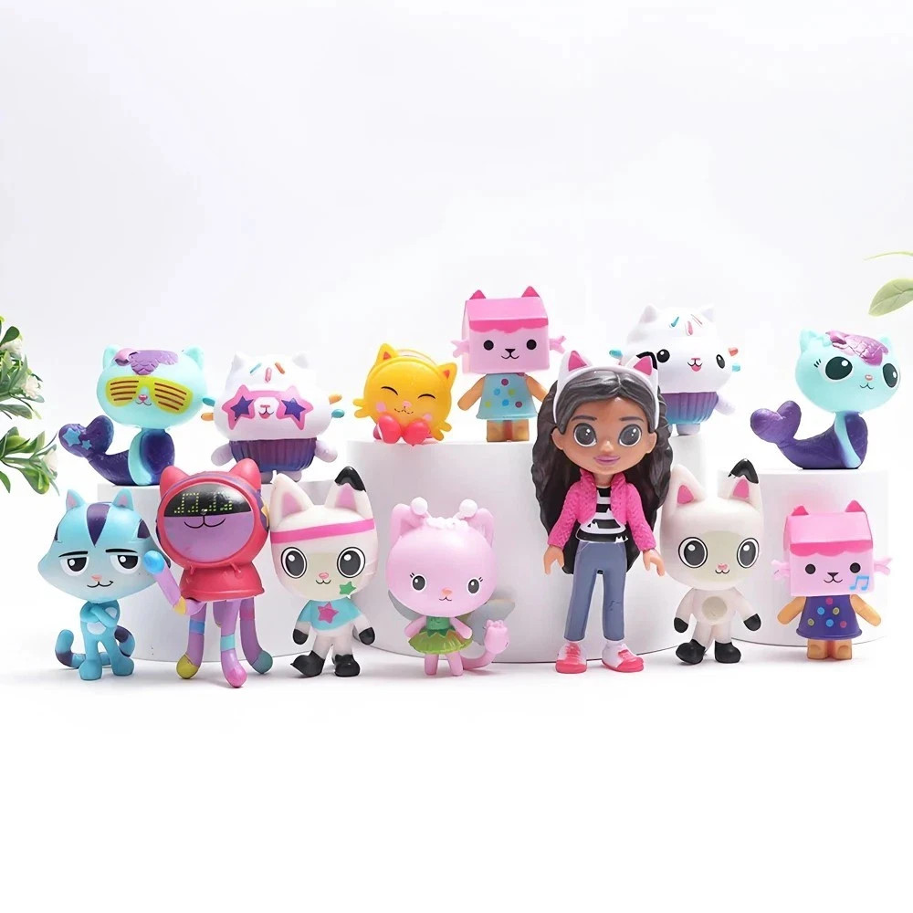 13pcs/set Gabby&rsquo;s Dollhouse Action Figure Cute Doll Collection Model Toys