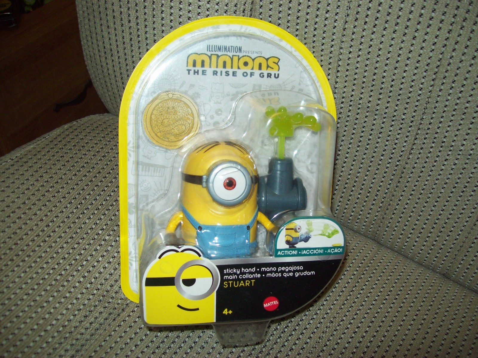 Sticky Hand Stuart, Minions The Rise of Gru Movie Moments, UPC code missing