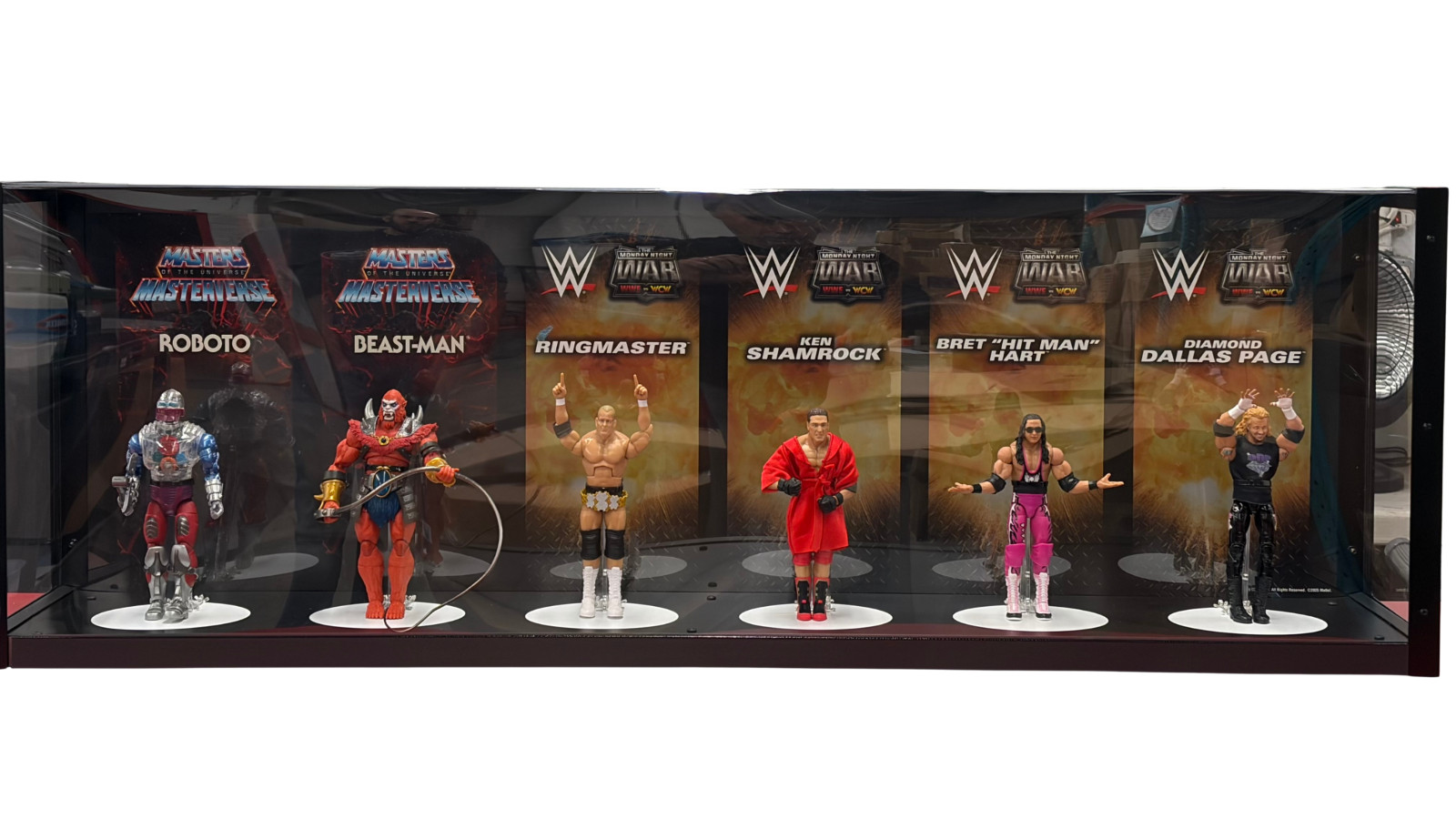 Mattel Retail Store Display Case – WWE Elite Collection & Masters of the Univ.