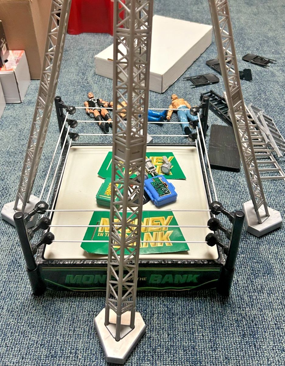 WWE Money in the Bank Ring 2010 lot pieces, three figures