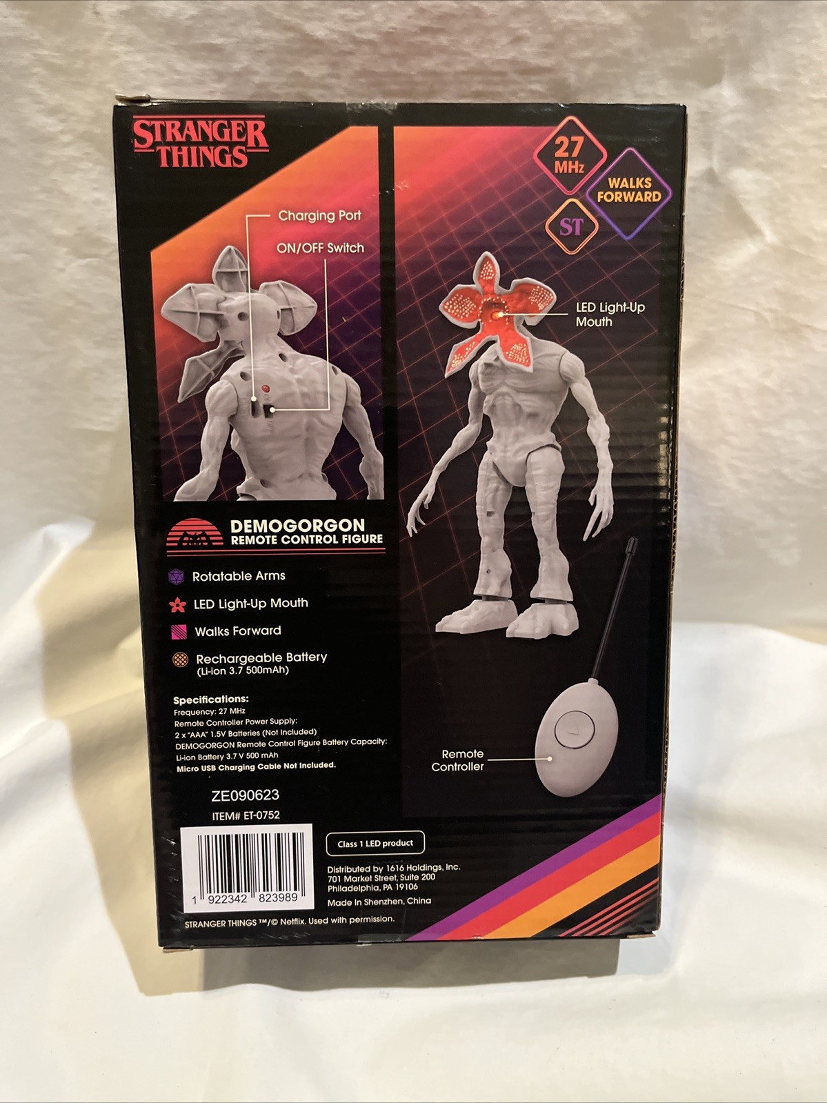 Remote Control Stranger Things Demogorgon Figure LED Light Up Mouth New In Box