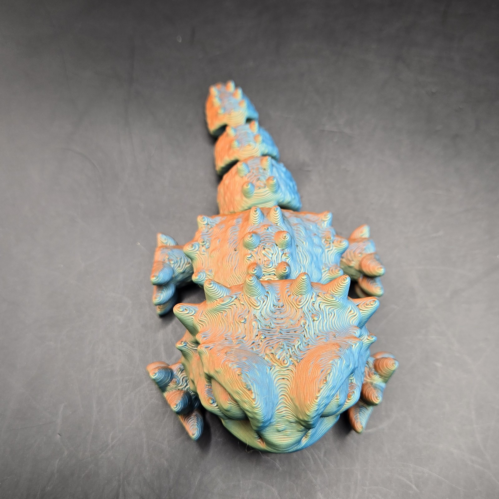 Chibi cute Bearded Dragon Lizard Articulated Figure 3D Print Multi Color