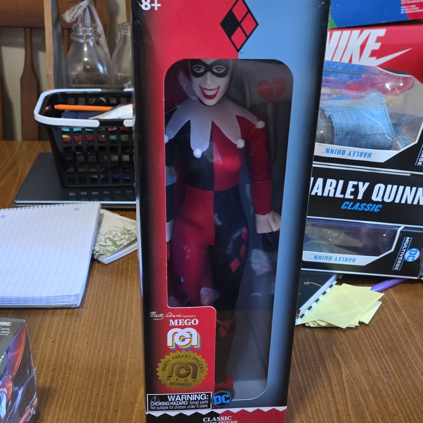 Mego DC Harley Quinn Classic 14in Action Figure Limited Edition Ages 8+