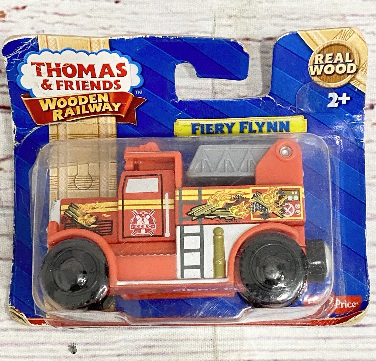 NEW 2014 Thomas & Friends Fiery Flynn Fire Truck Train Engine Wooden Railway