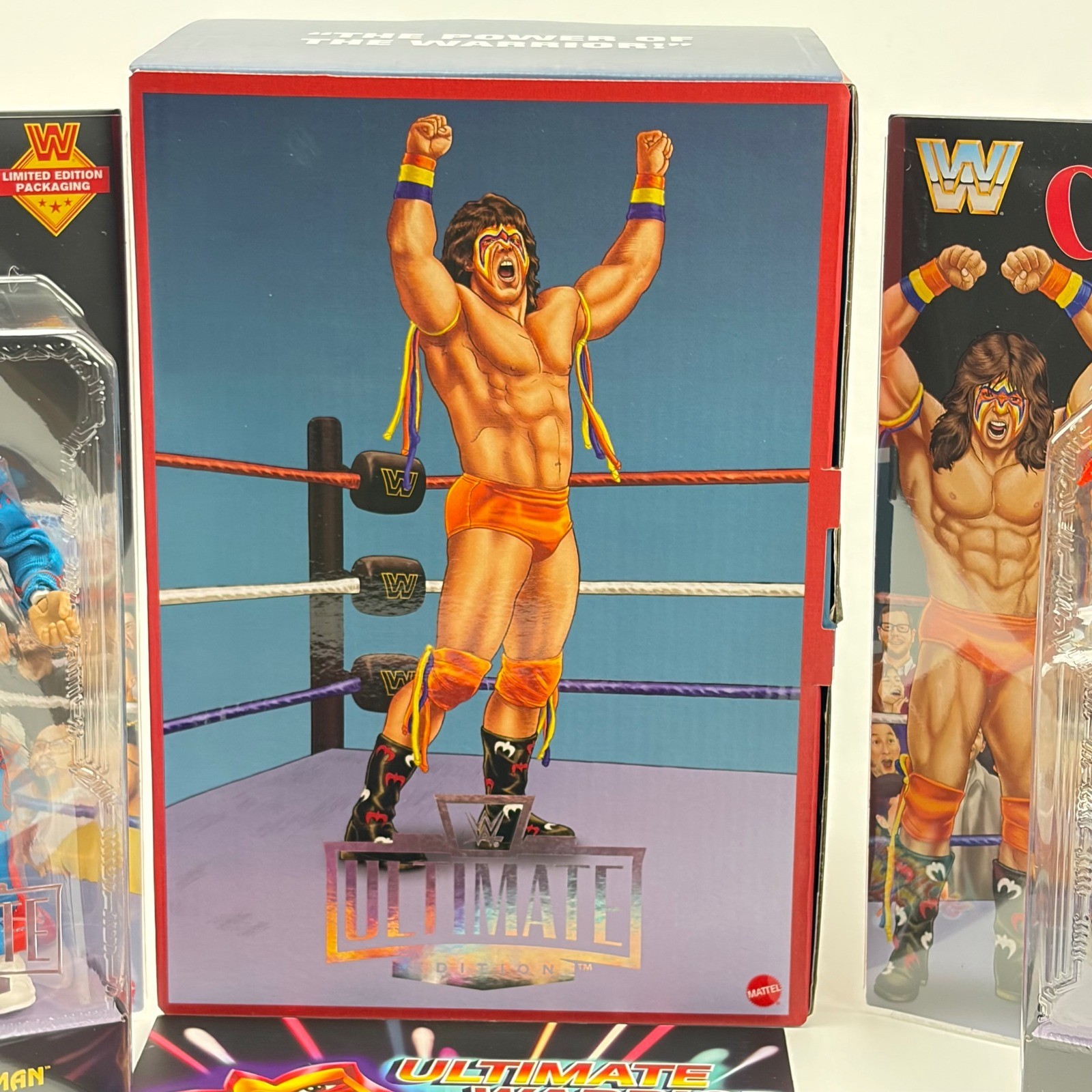 WWE Coliseum Collection Ultimate Warrior & Honky Tonk Man Figures Black Card New