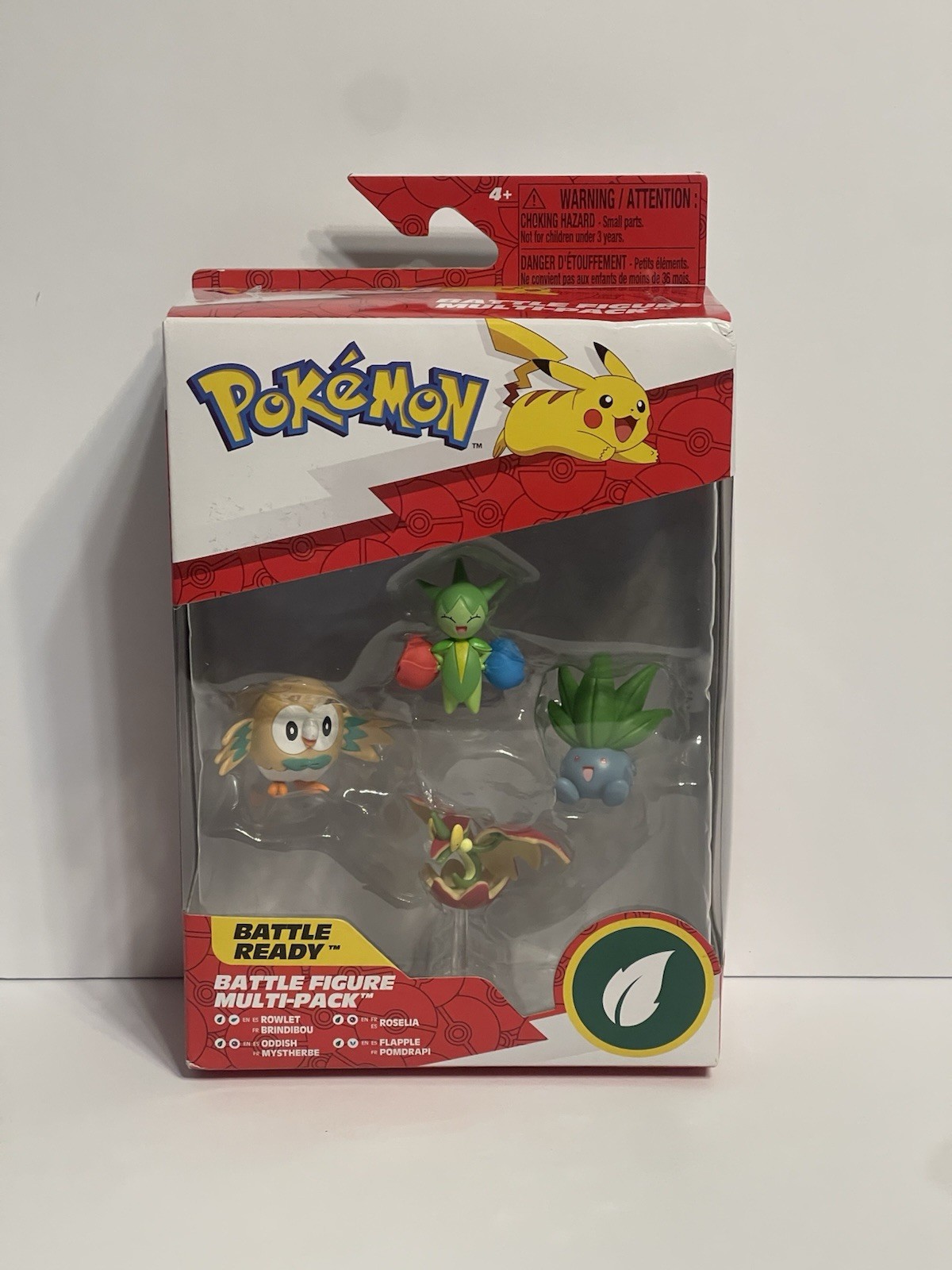 Pokemon Battle Figure Multi-Pack Rowlet, Oddish, Roselia & Flapple NEW