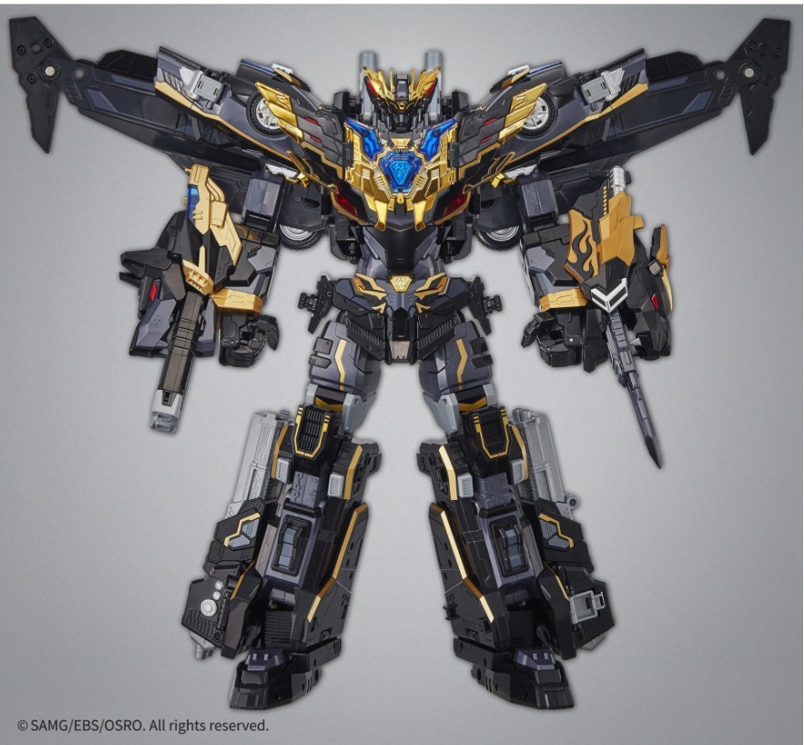 Metal Cardbot W GRAND BLUE LEON Dark Edition & IGNIX Transforming Robots Weapon
