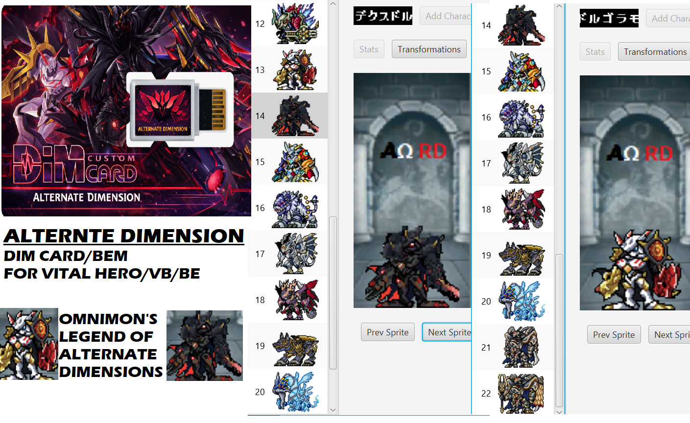 ALTERNATE DIMENSION CUSMTOM BEM Digimon BE Vital Bracelet OMEGAMON