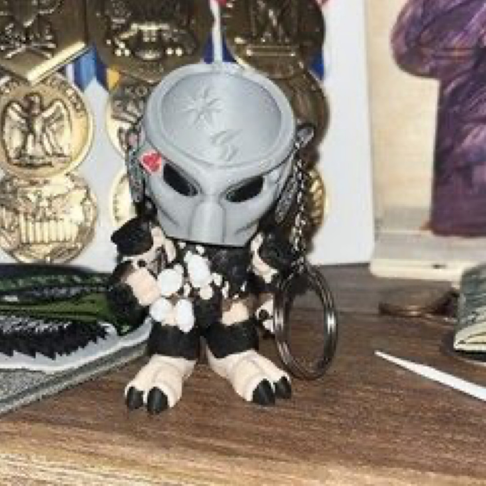3D Printed Xenomorph Alien & Predator Figures Mini Collectibles Keychain Options
