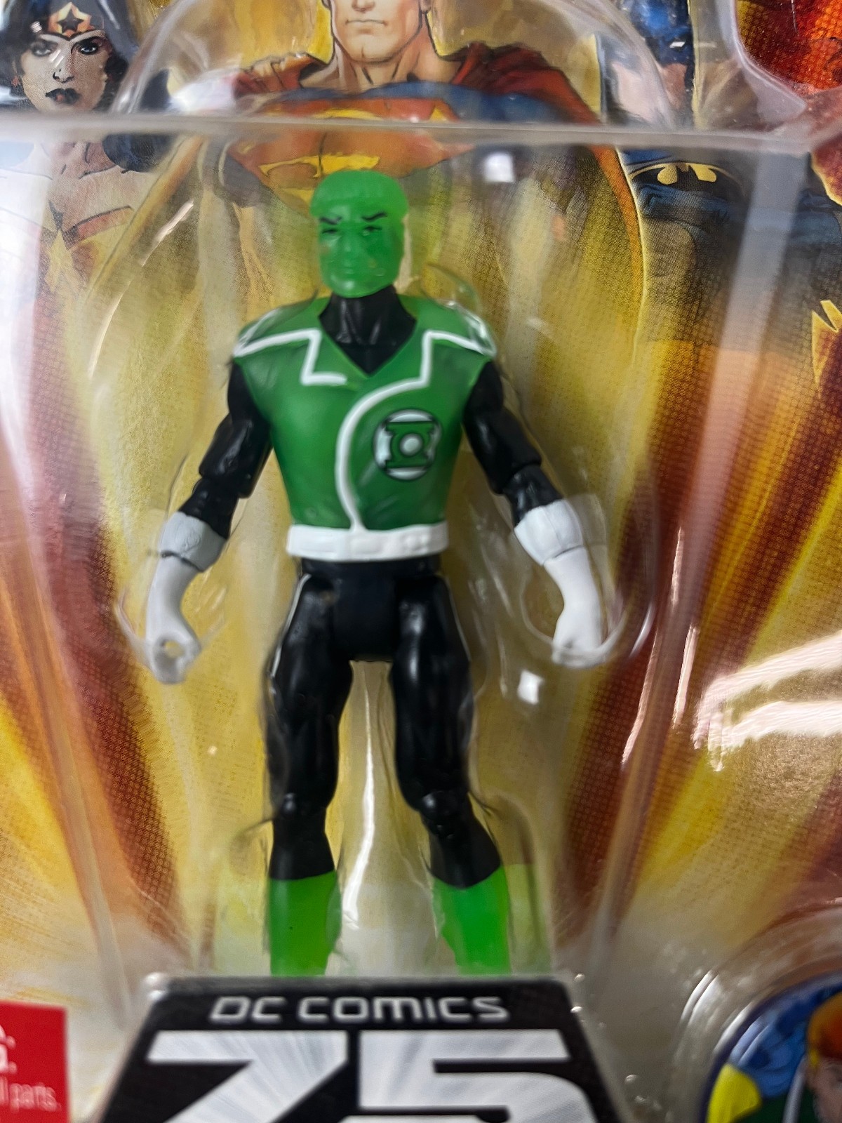 GUY GARDNER Dc Universe 75 Years of Super Power Sealed 3 3/4&Prime; Figure & Button