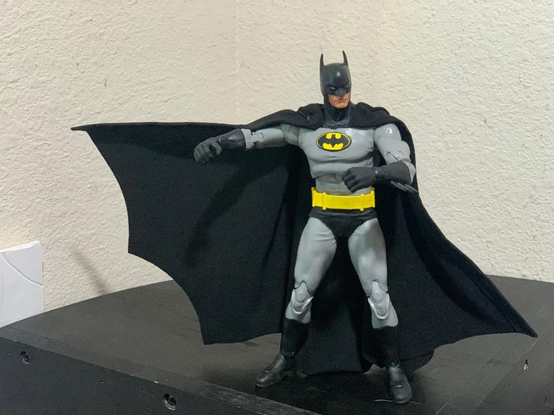 Custom Batman DC Multiverse Knightfall 1/12 Mcfarlane Wired Cape NOT FIGURE