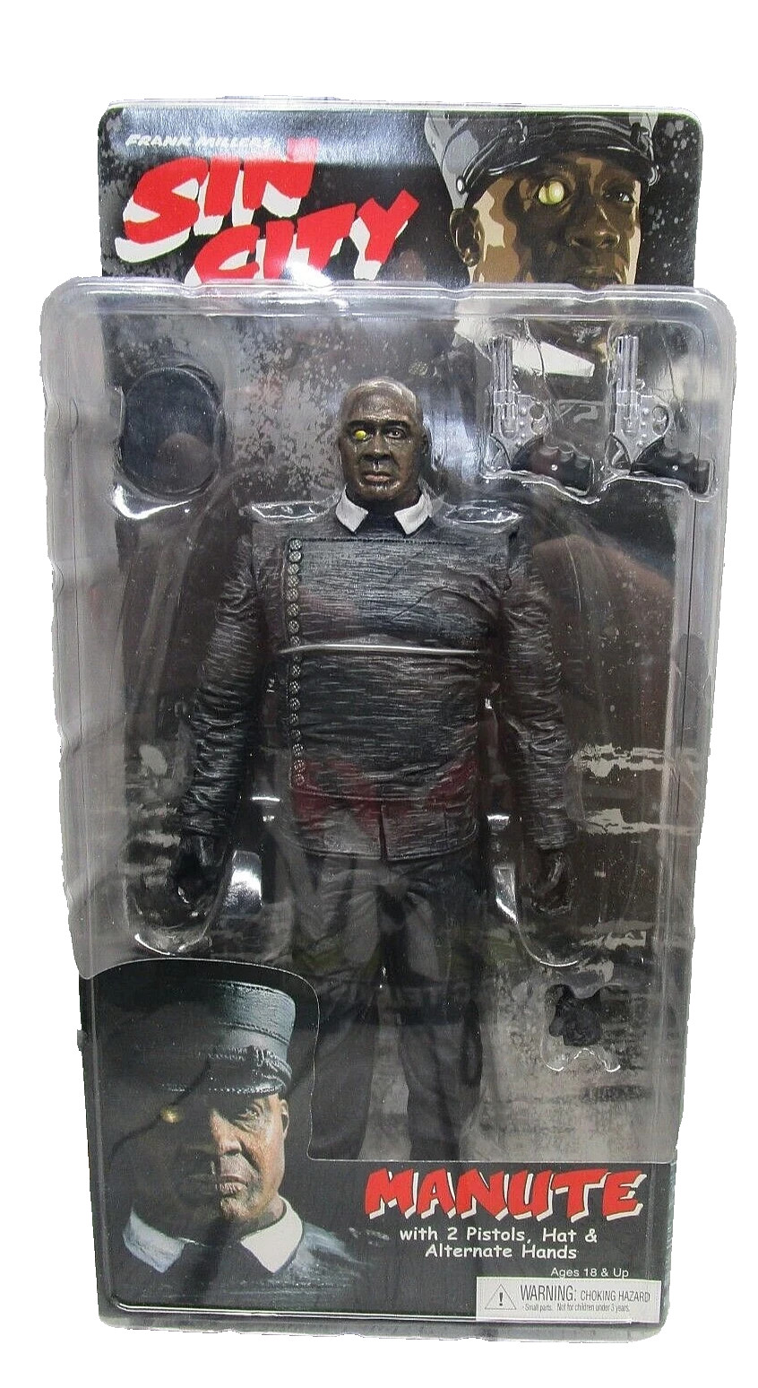 Frank Miller&rsquo;s SIN CITY Manute Color Variant Action Figure NEW Damaged Packaging