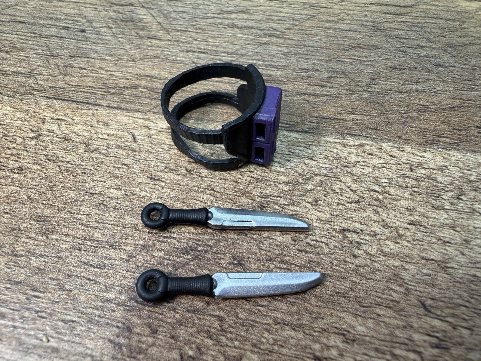 GI Joe Classified 192 Ninja Force Zartan Leg Strap Knives & Sheath Custom Fodder