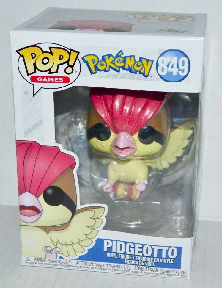 Funko POP! Games Pokemon Pidgeotto #849 Vinyl Action Figure + Protector MINT🔥