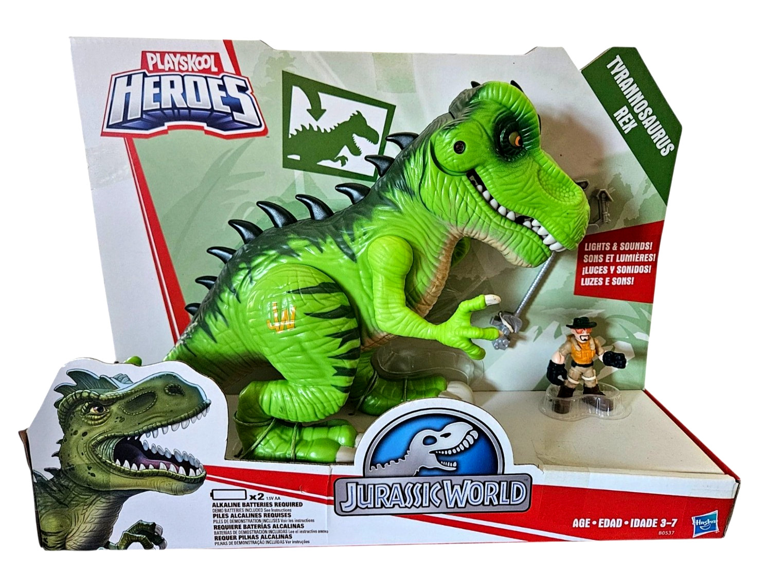 Playskool Heroes Jurassic World T-Rex Dinosaur Toy With Lights & Sounds NEW