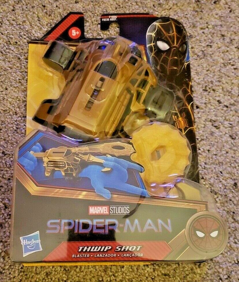 Marvel Spider-Man Thwip Shot Blaster Role Play Toy, Includes 3 Stretchy Web New 