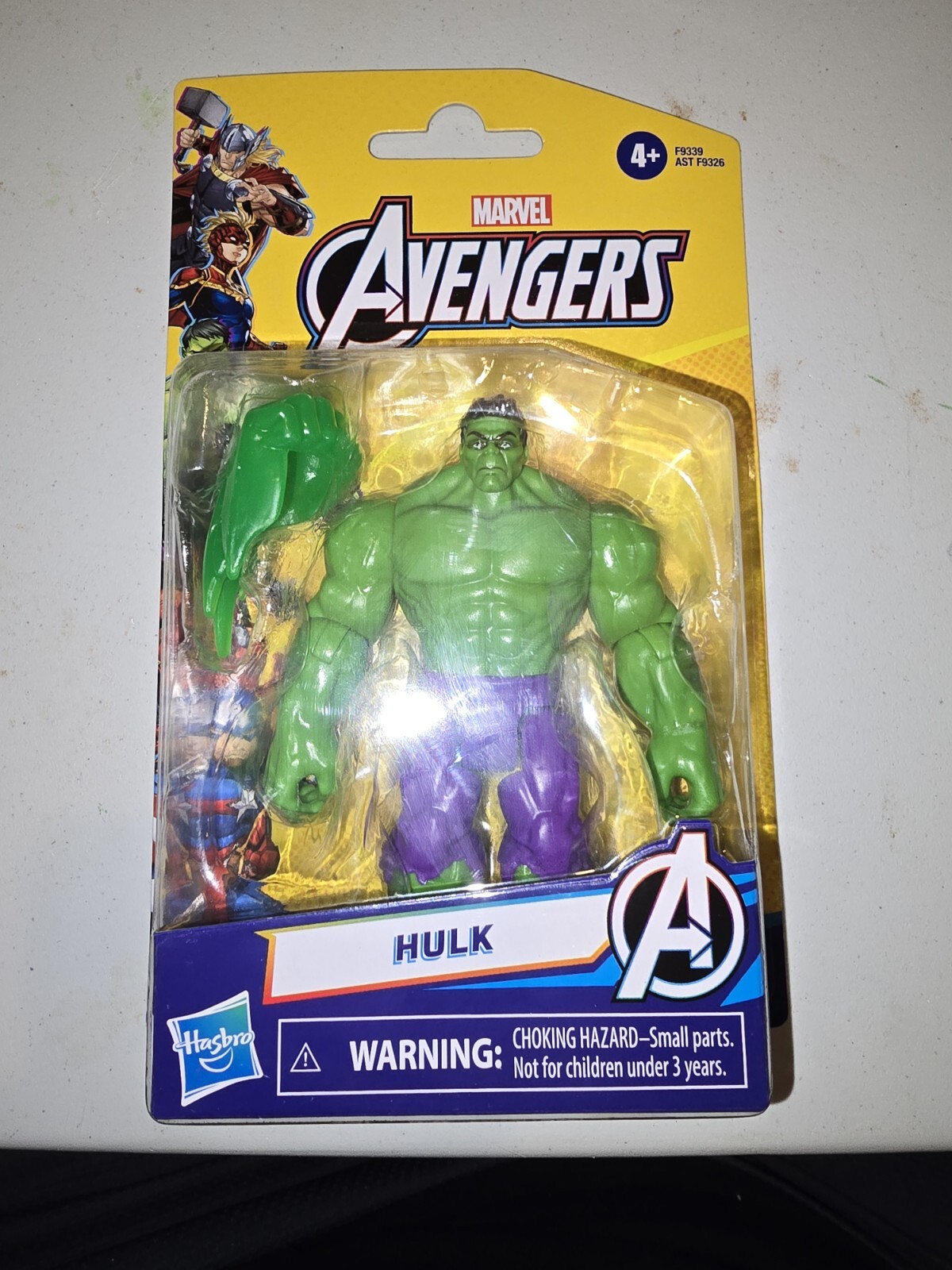 New Sealed 2024 Hasbro Marvel Avengers Hulk Epic Hero Series 4&Prime; Action Figure