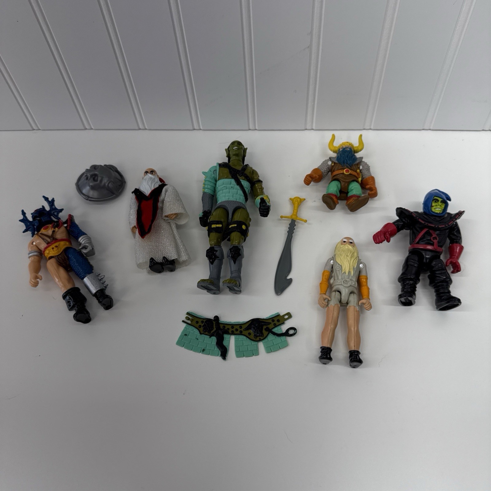 1983 LJN Advanced Dungeons & Dragons Figures Lot with Accessories Shield Sword