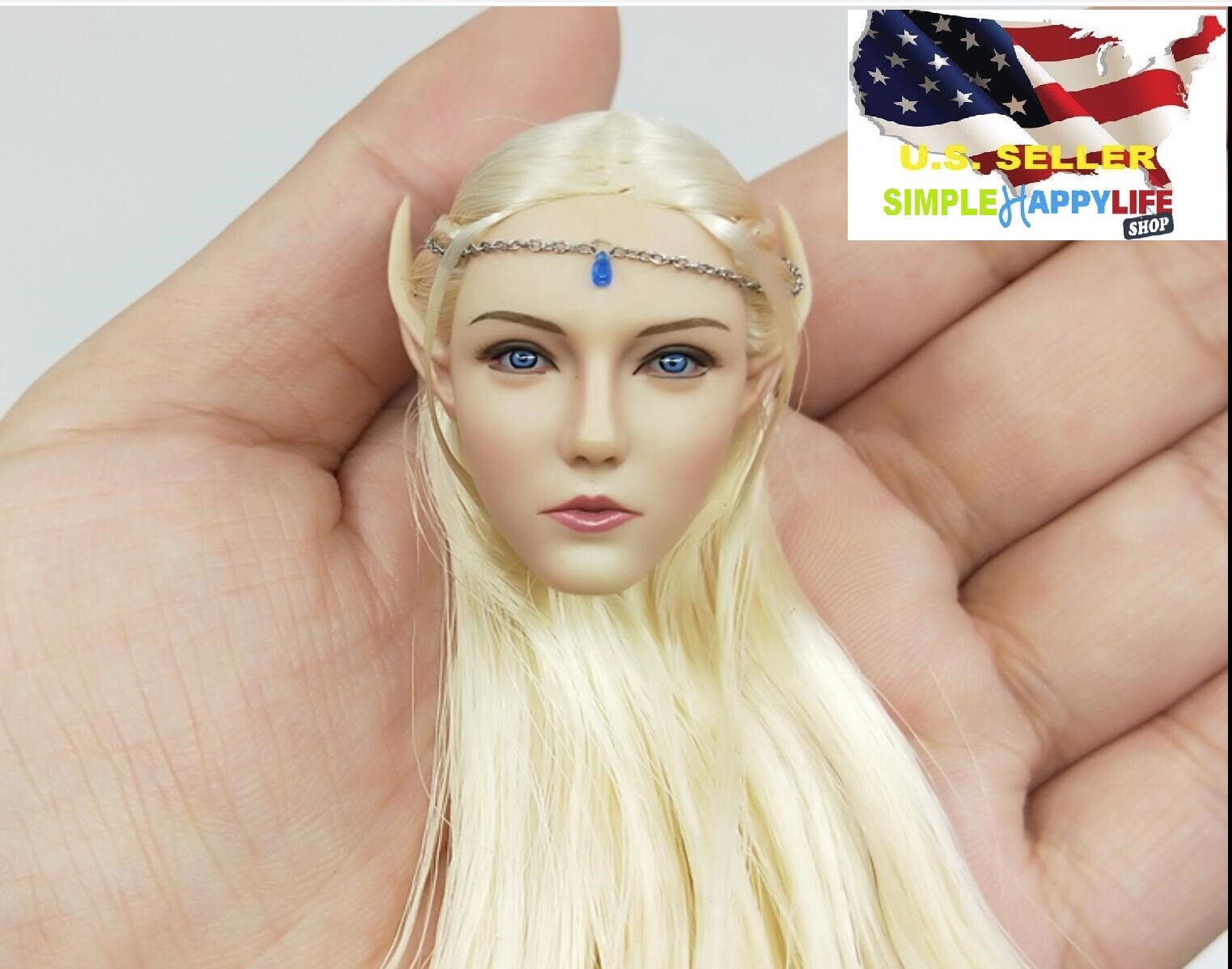 1/6 female head LUCIFER Elf Queen Fairy for 12&Prime; figure phicen hot toys ❶USA❶