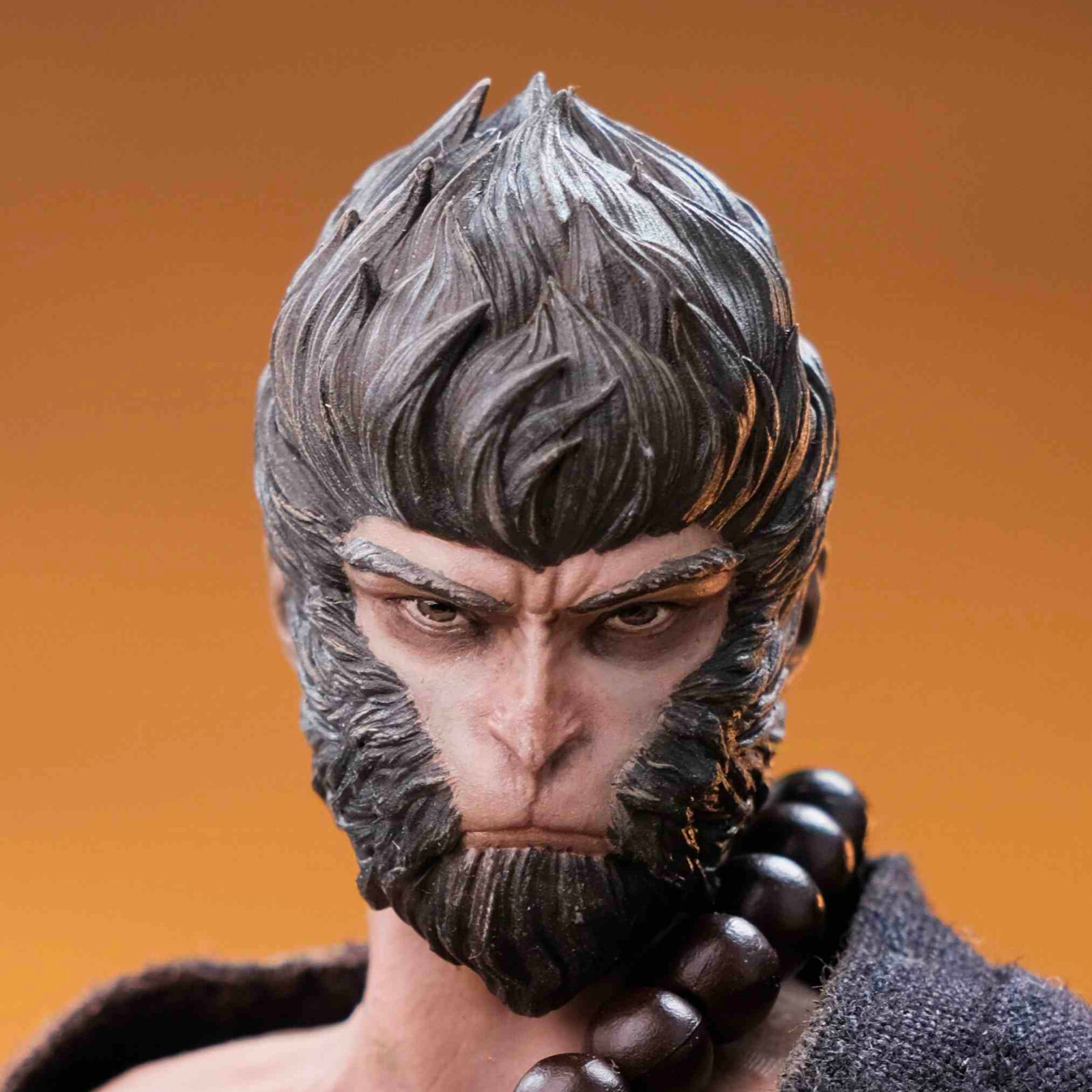 Painted 1:12 Head Sculpt Journey to the West Monkey King Sun Wukong 6&Prime; Model Toy