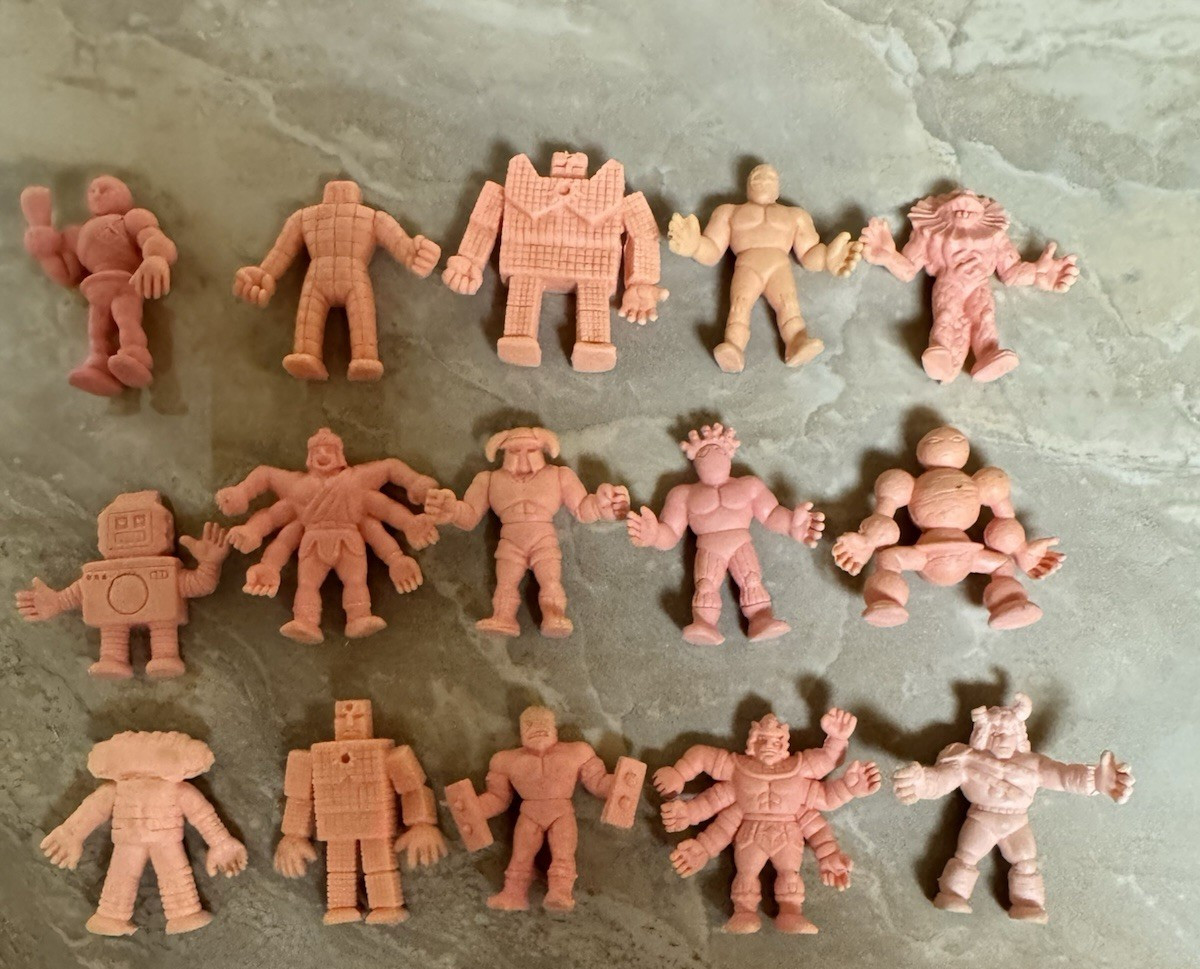 15 Different Vintage M.U.S.C.L.E. Men Flesh Figures Kinnikuman Wrestling