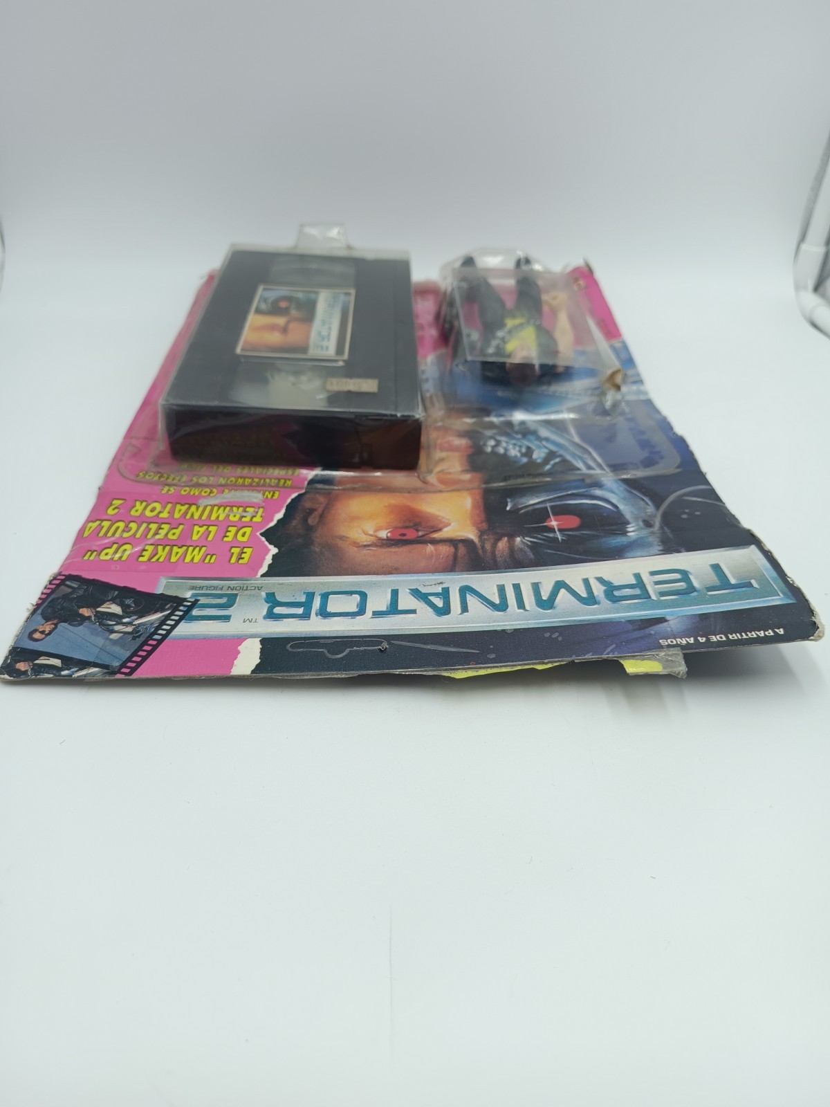 T-800 Terminator Blister + VHS Jocsa Complete Vintage 90 ´s Argentine Not Kenner