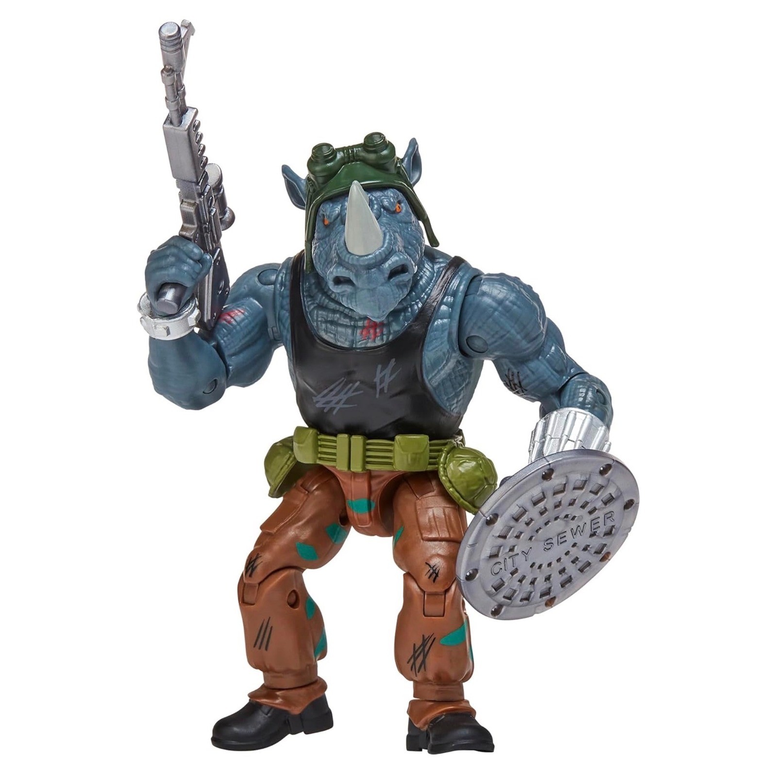 TMNT 1988 Remastered Raphael vs Rocksteady Playmates Action Figure 2-Pack N Hand