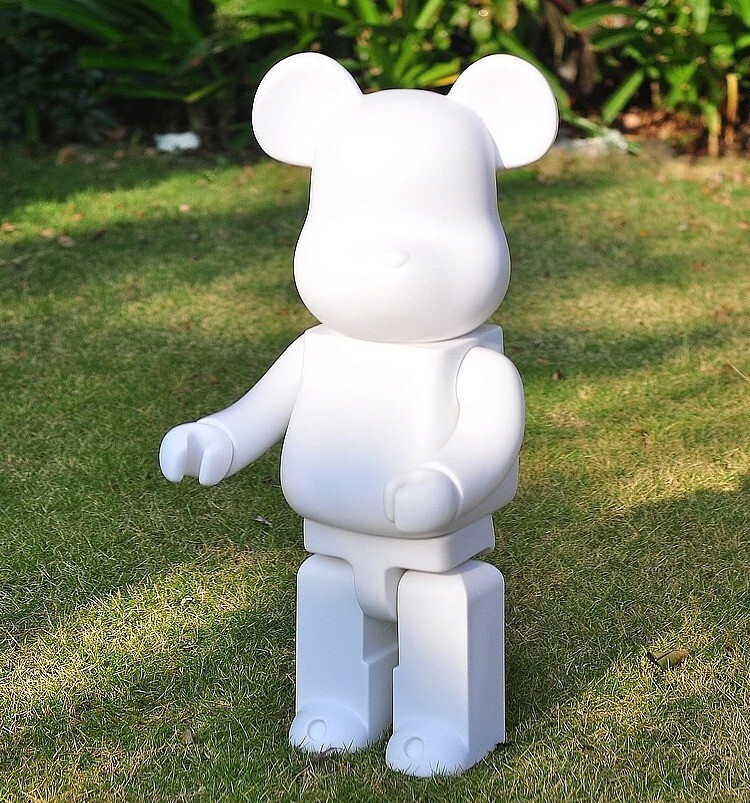 400% Bearbrick Real With Box 28cm 11inch Figures Black White Bear Toys Model