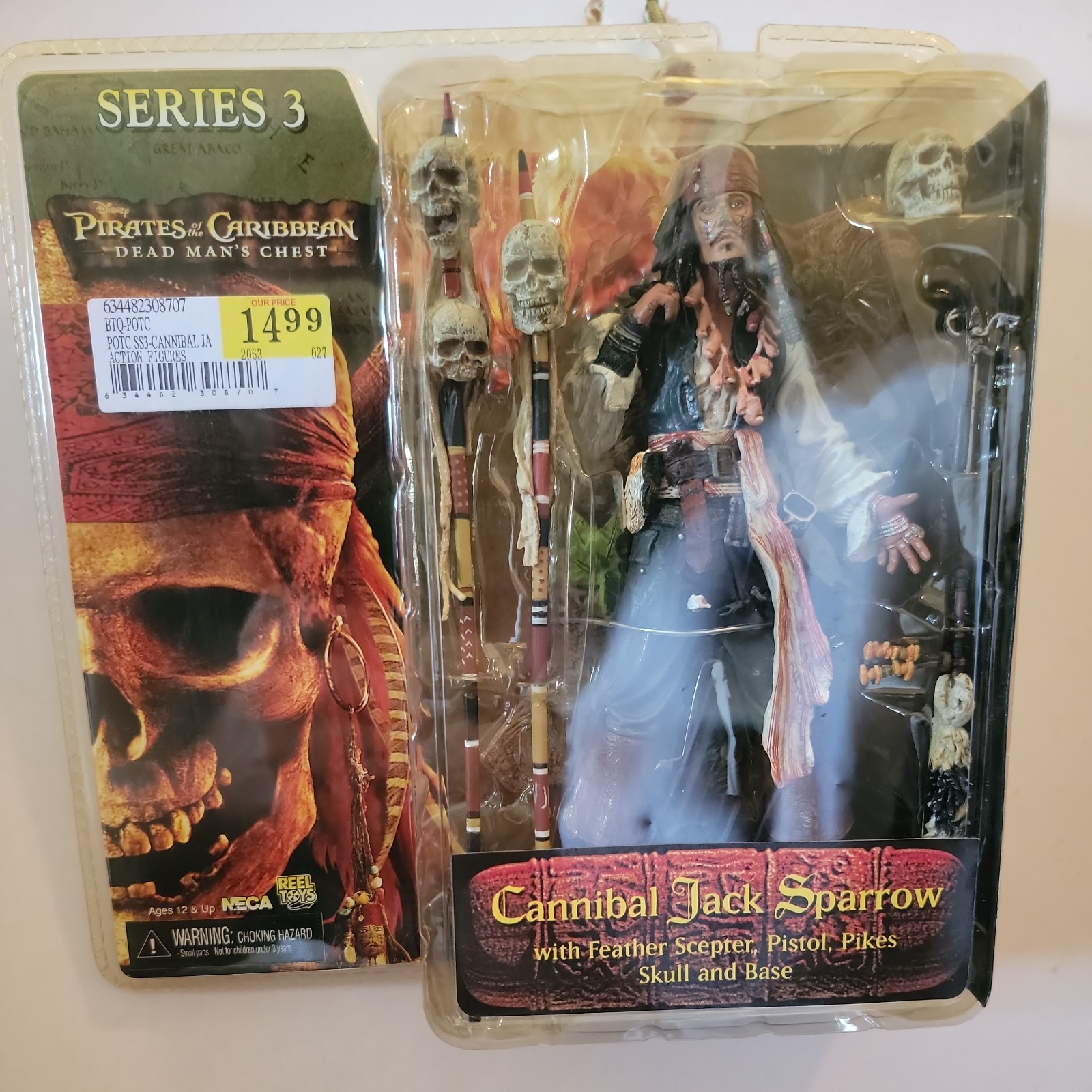 PIRATES OF THE CARIBBEAN SERIES 3 CANNIBAL JACK SPARROW FIGURE. (BJ112)