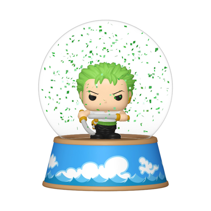 Funko One Piece Anime Roronoa Zoro Mini Glitter Globe Figure Straw Hats