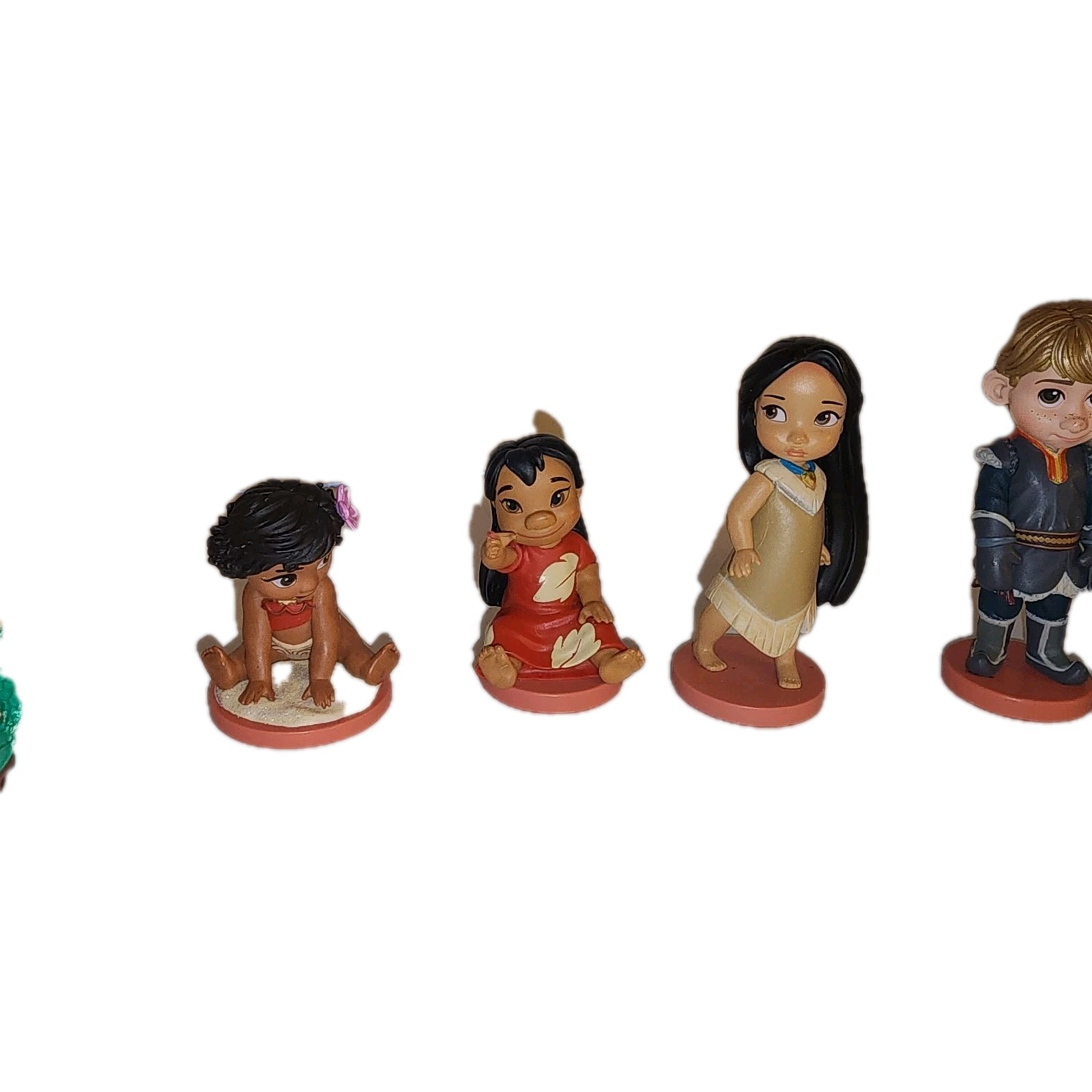 Disney Animators Figures Princesses & Others Lot of 9 Dolls PVC Ariel Moana