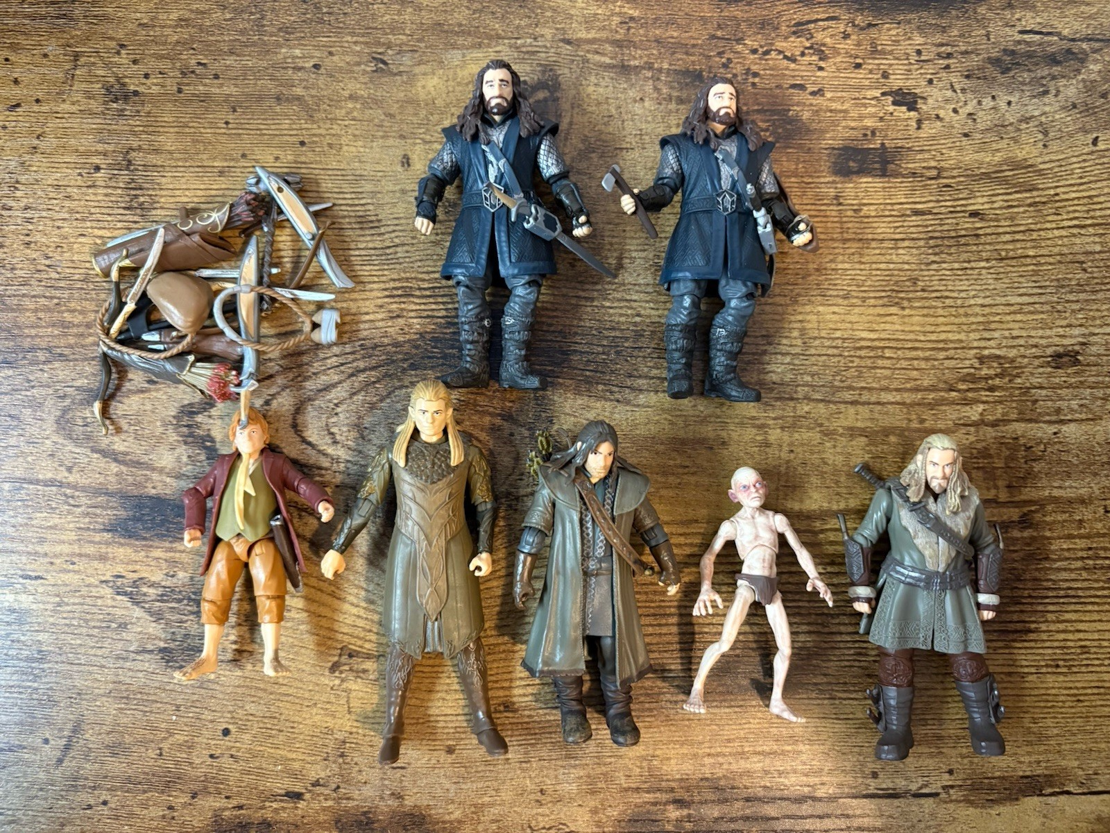 Set of 7 Lord of the Rings – The Hobbit Action Figures W Accessories NLP – 2012