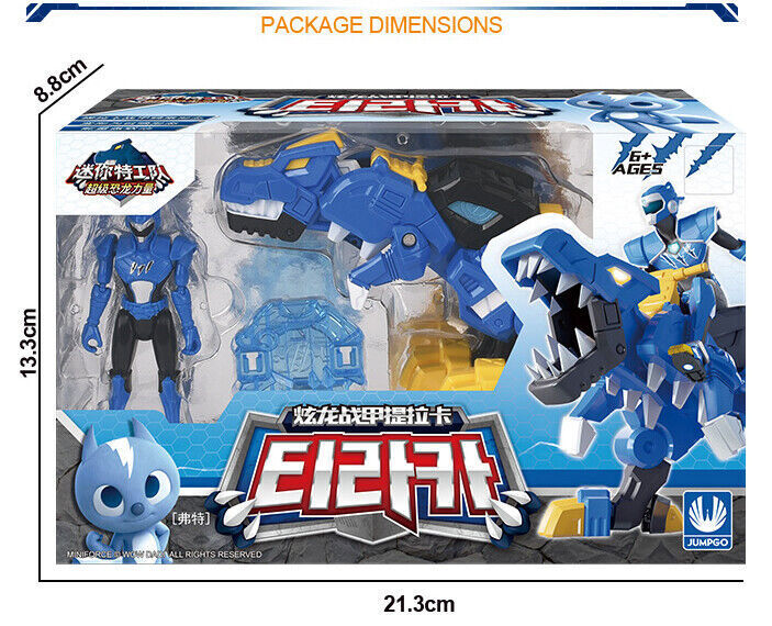 Miniforce Super Dino Power Trans Head Armorbot T-Rex Dinosaur Figure Robot Toy