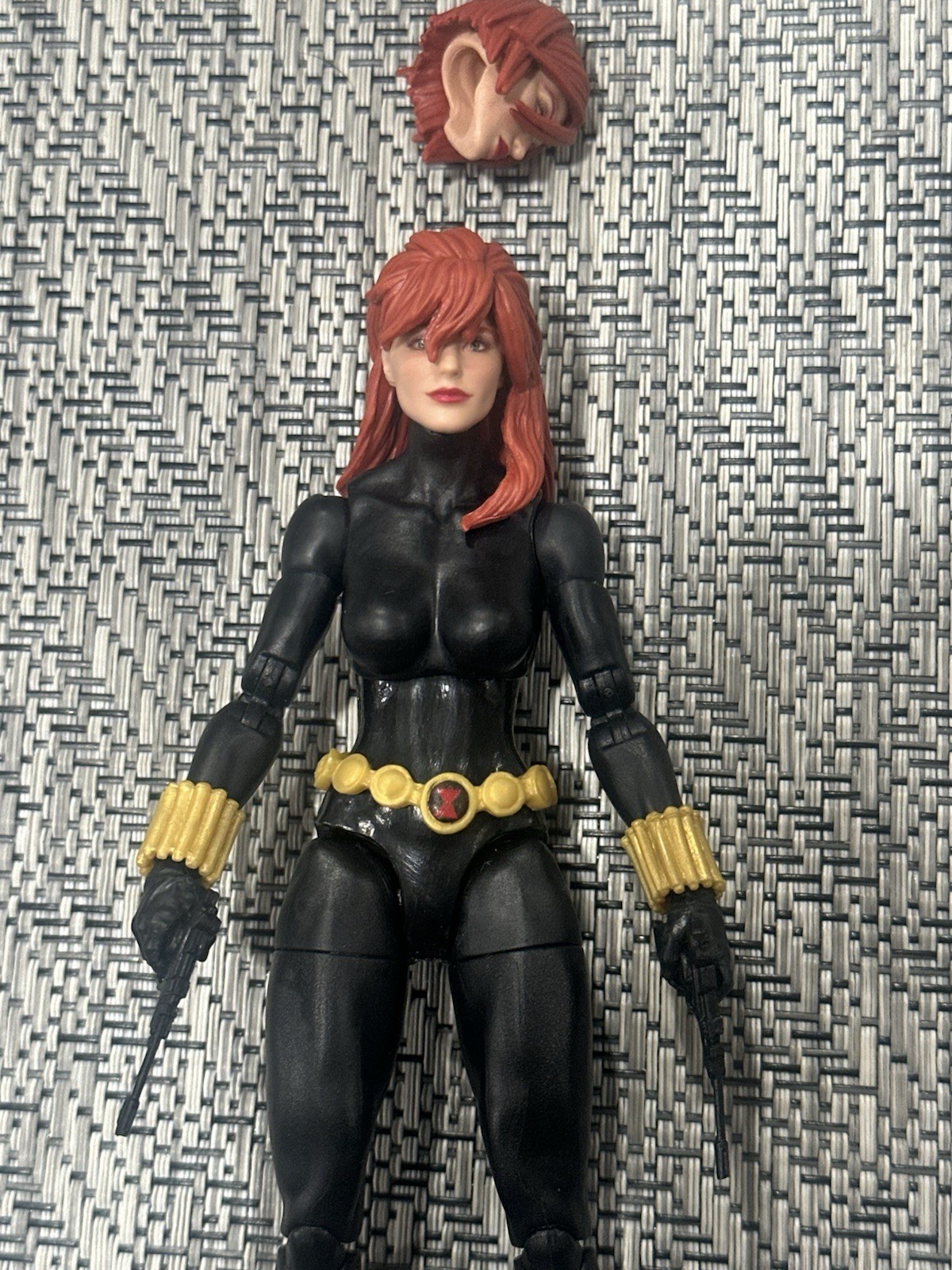 Marvel Legends Kitbash Pinless Black Widow (read Description)