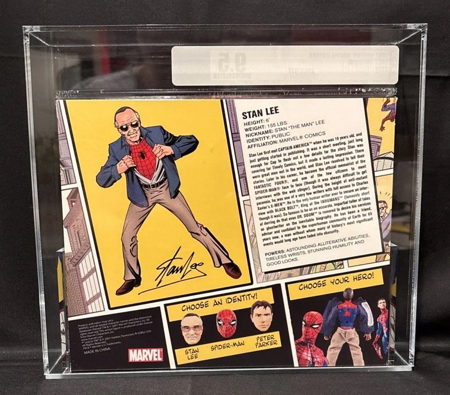 2007 Marvel Legends Stan Lee SDCC Exclusive Hasbro AFA 9.5