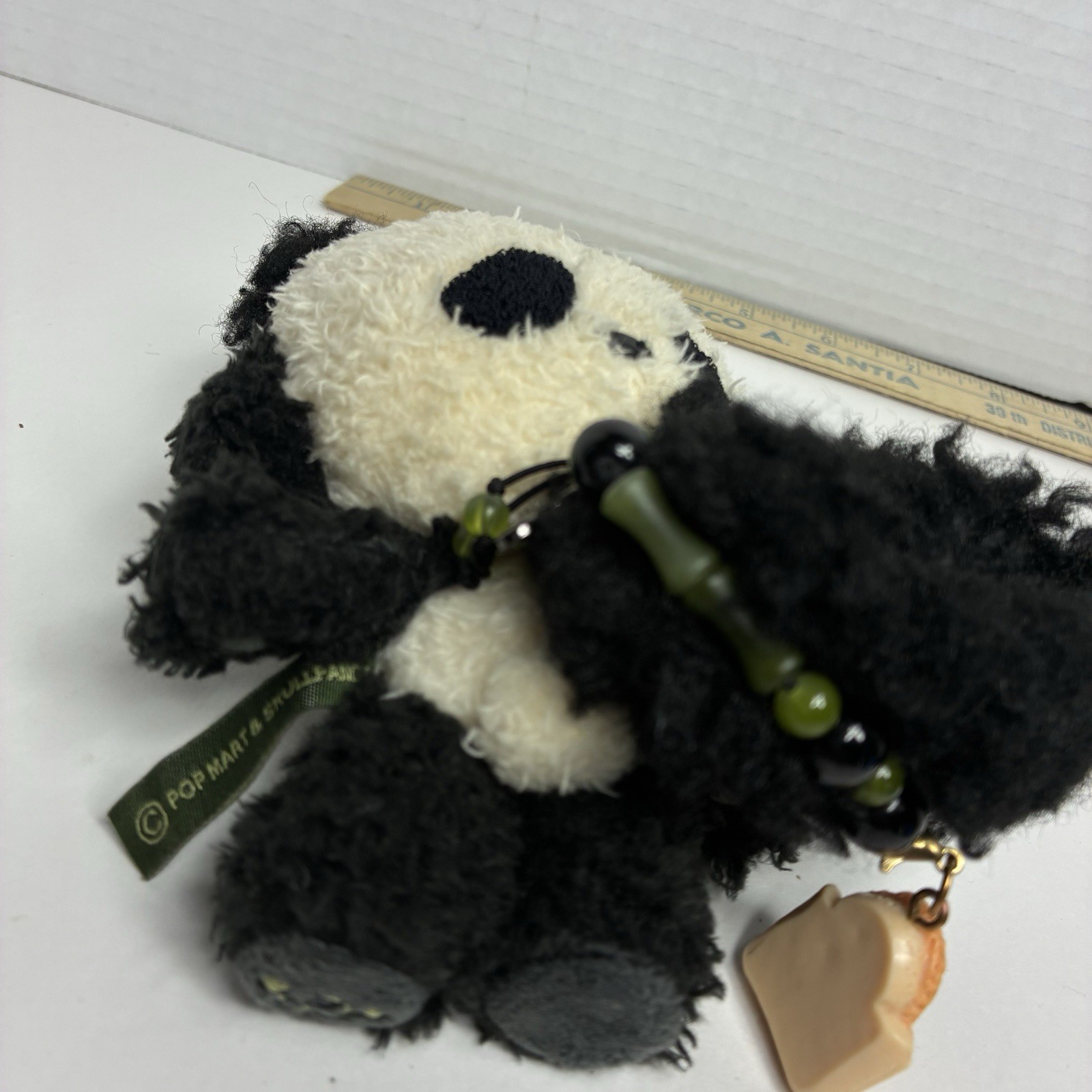 Authentic SKULLPANDA Lazy Panda Plush Doll Pendant W/Taiyaki Food Charm