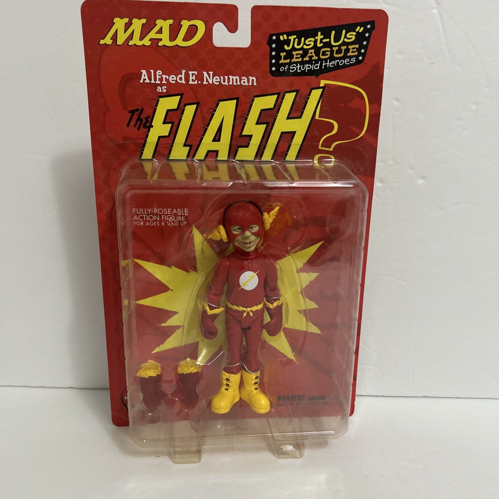 MAD Alfred E Neuman as The Flash Just-Us League of Stupid Heroes