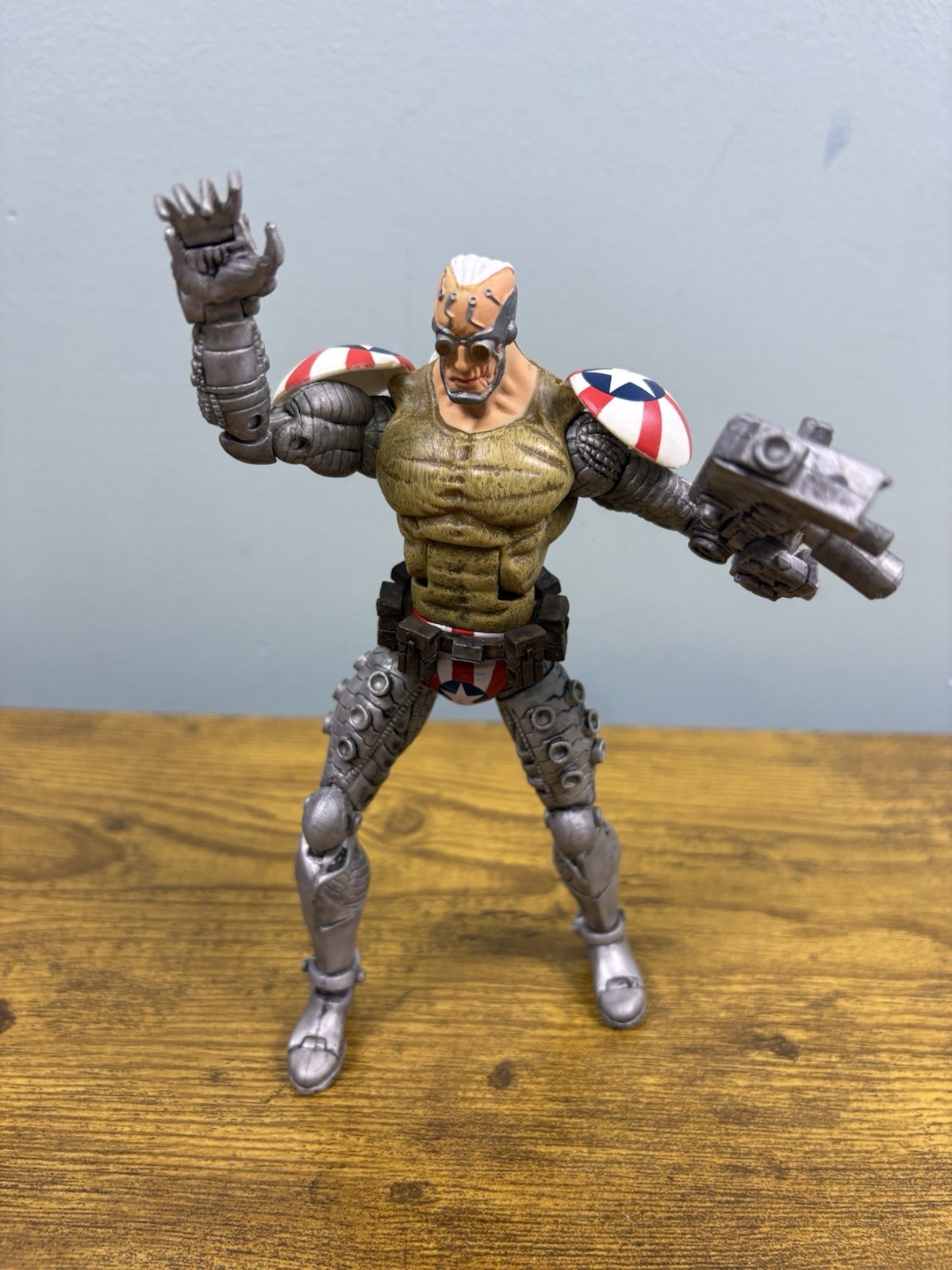 2007 ToyBiz Marvel Legendary Comic Book Series Super Patriot Figure 7” Loose Pit