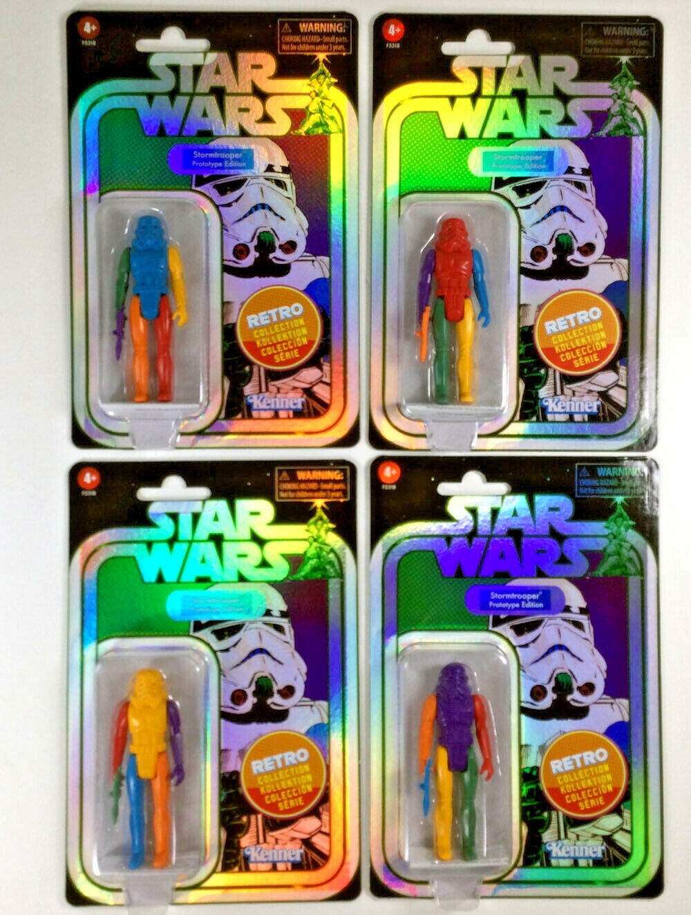 Star Wars Target Retro Collection Stormtrooper Prototype Set Of 4 NEW + BONUS